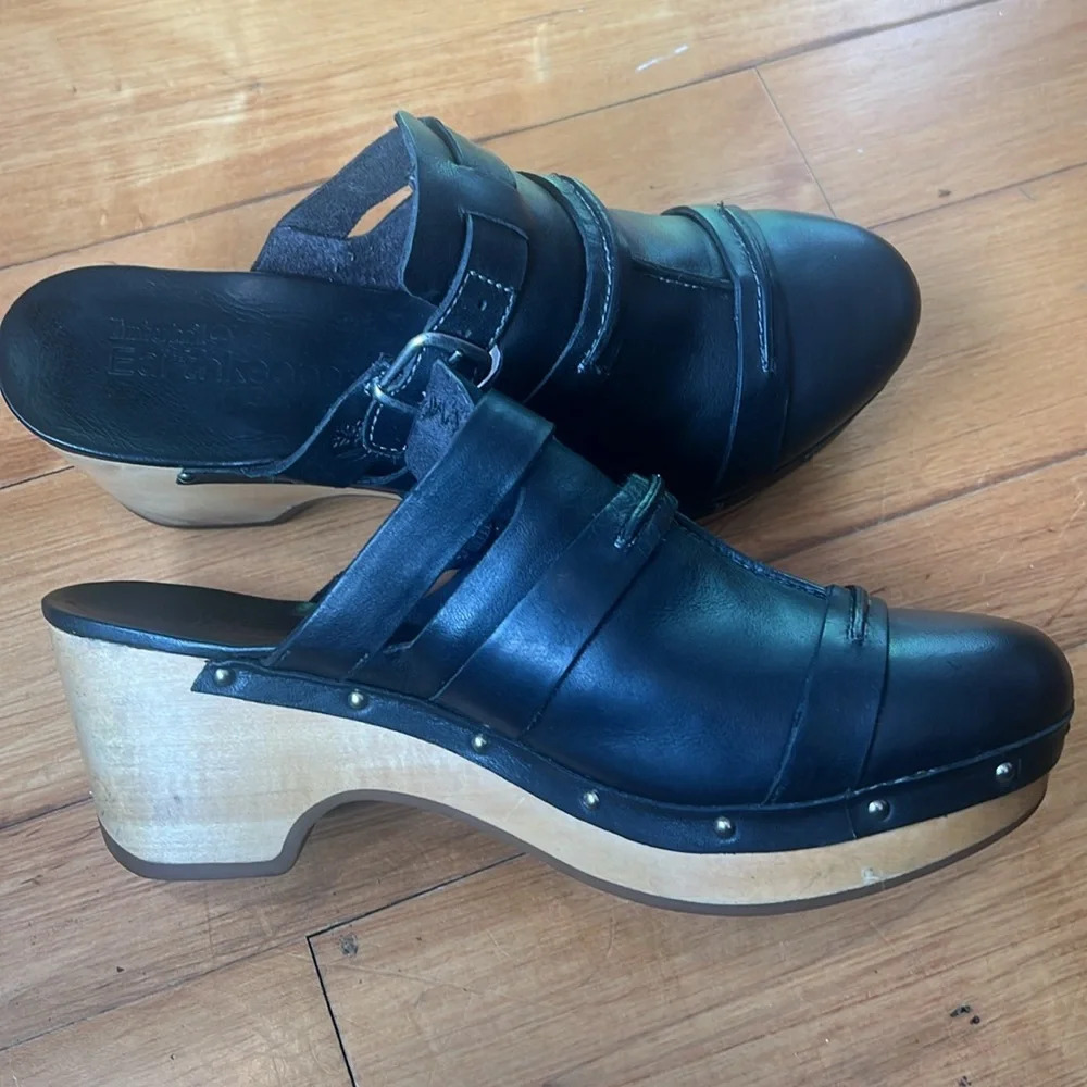 Timberland Women's Earthkeepers Barnstable Clog Size 9 Black - Picture 6 of 9